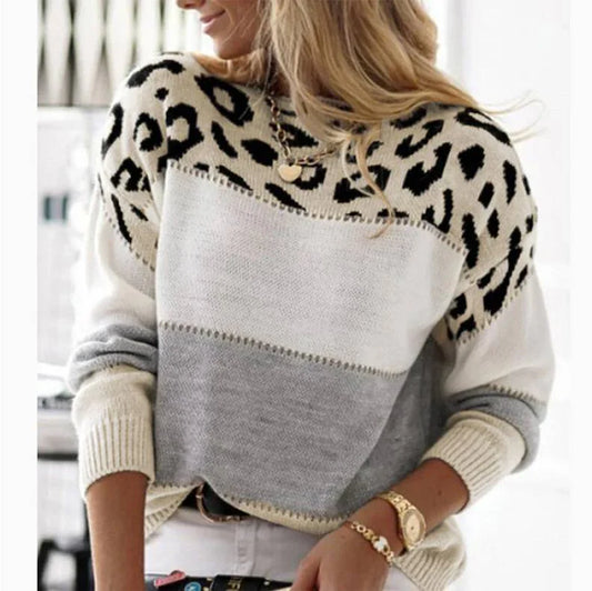 Cheyenne - Suéter Casual Con Diseño De Leopardo